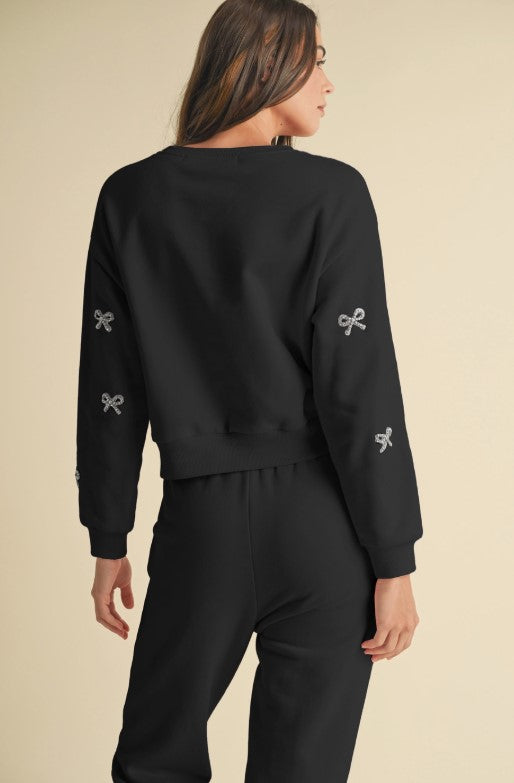 Jewel Bow Sweatsuit