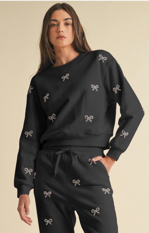 Jewel Bow Sweatsuit