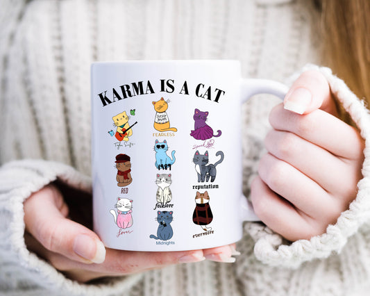 Karma is a Cat Taylor Swift Mug