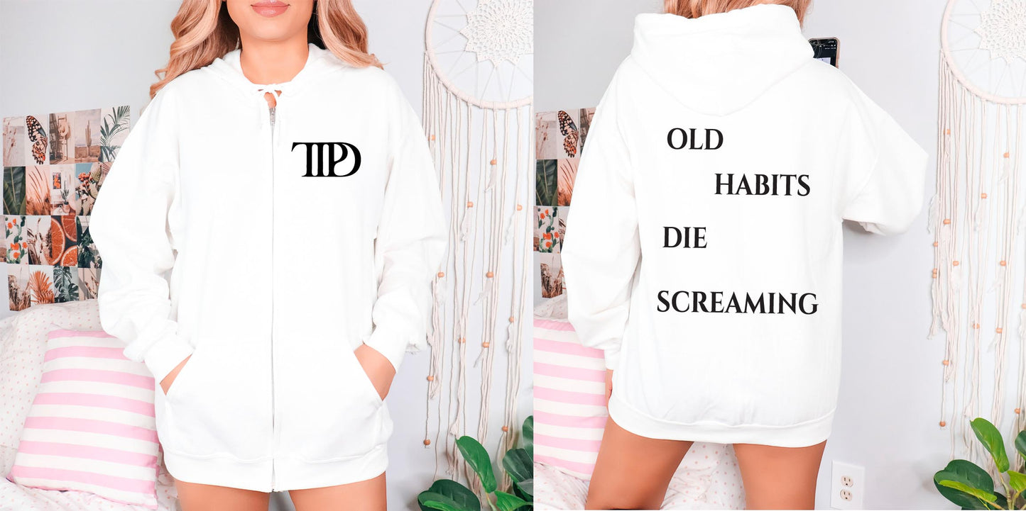 The Tortured Poets Department Zip Hoodie