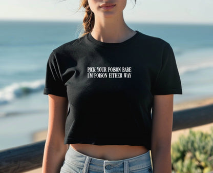 Taylor Swift Lyrics Crop Top