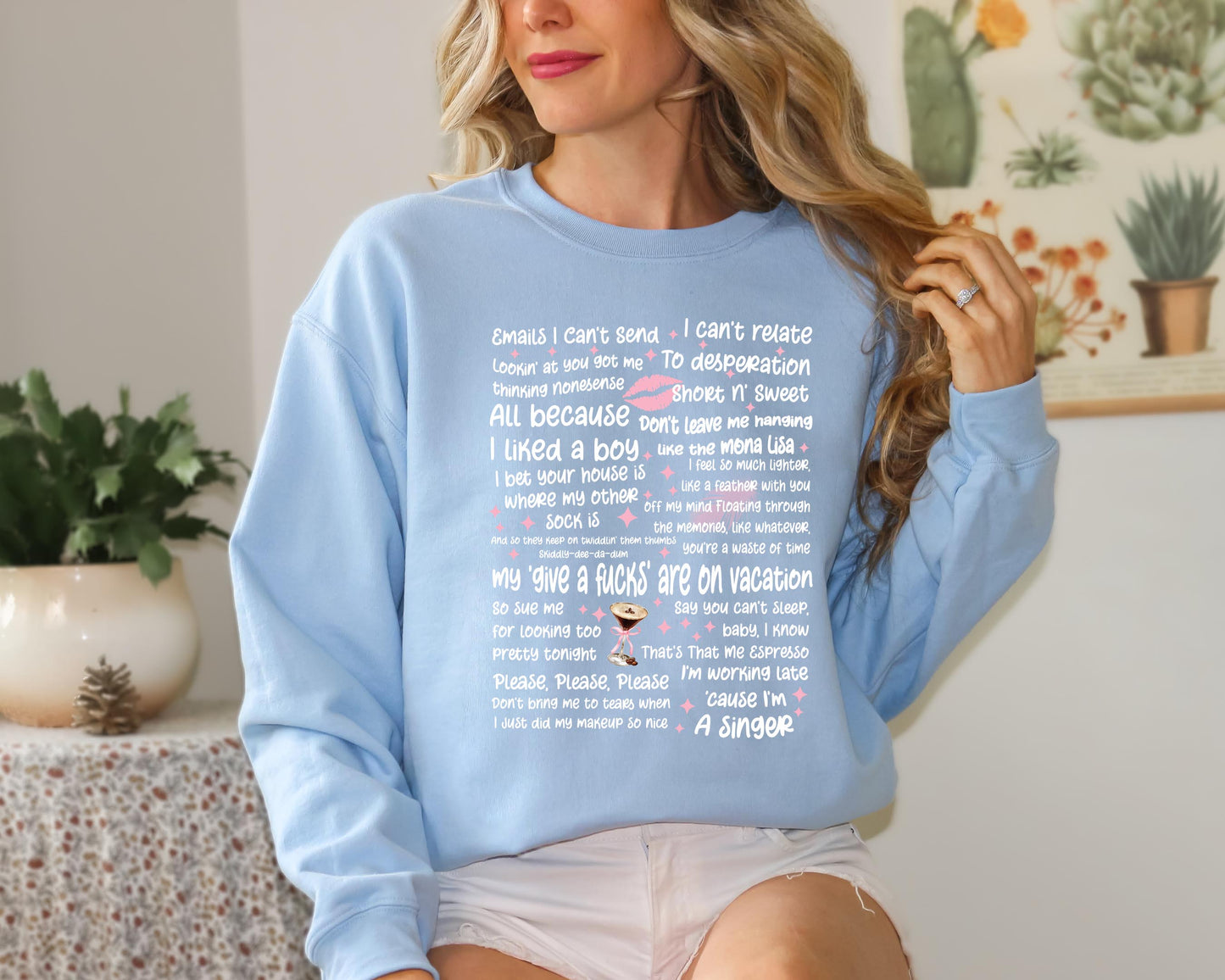 Sabrina Carpenter Lyrics Sweatshirt