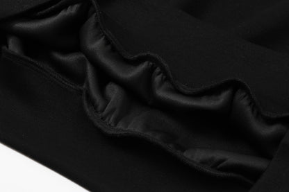 Midnight Tulle & Rhinestone Ruffle Sweatshirt