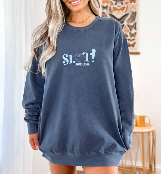 Slut! 1989 TV Taylor Swift Blue Crewneck Sweater