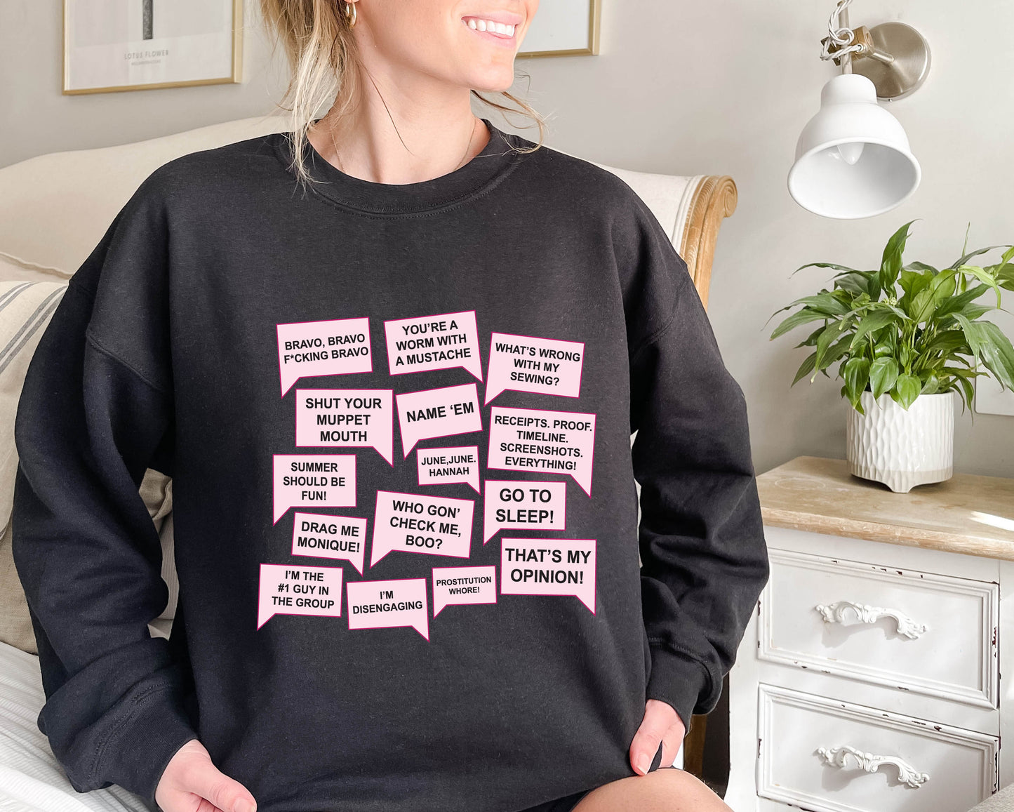 Bravo TV Iconic Quotes Crewneck Sweatshirt