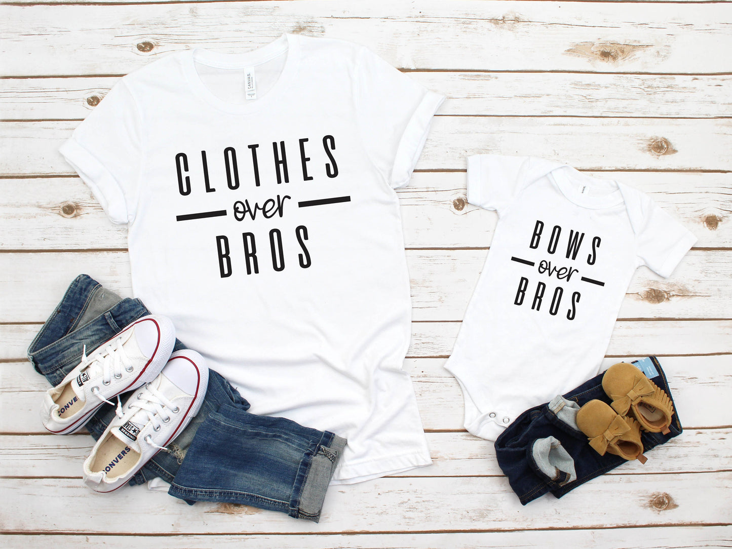 Mama and Me Shirts/ Matching Shirts/ Mommy and Me Shirts/ Clothes Over Bros & Bows over Bros Shirt/ Women Empowerment Shirt