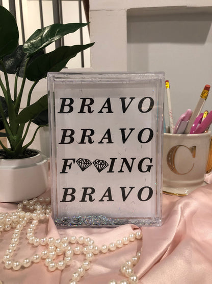 Bravo Bravo Acrylic Liquid Glitter Photo Frame