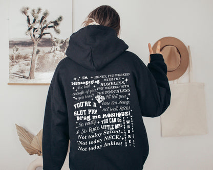 The Real Housewives Funny Quotes Zip Hoodie