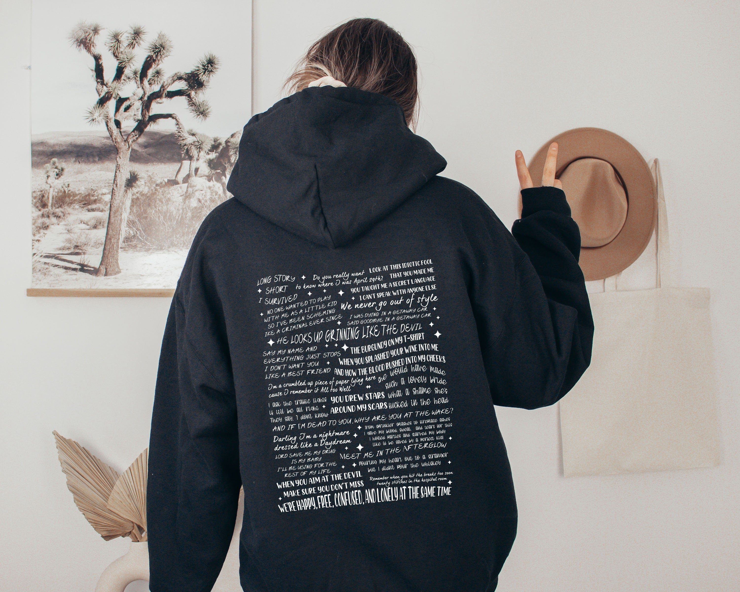 Taylor Swift Lyrics Zip Hoodie